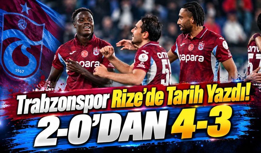 Trabzonspor'dan Karadeniz Derbisinde Müthiş Zafer! 7 Gollü Çılgın Maç