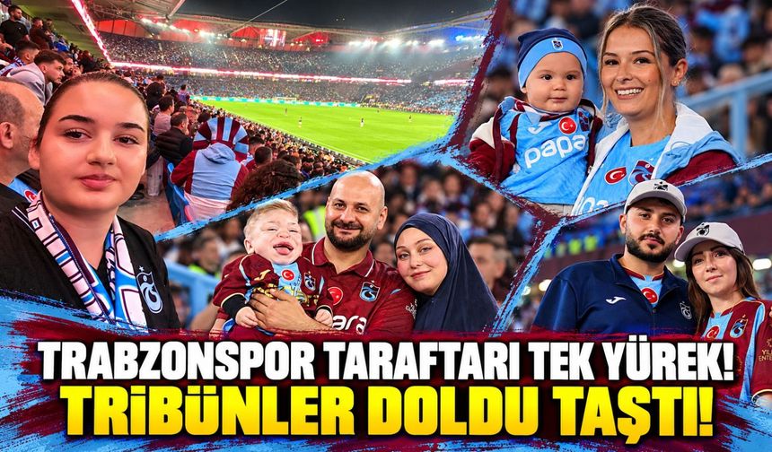 Trabzonspor Beşiktaş Derbisinde Tribünler Doldu Taştı: Bordo-Mavili Taraftardan Müthiş Destek!