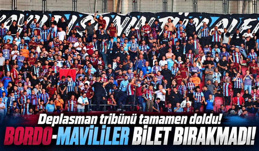 Karadeniz Derbisinde Trabzonspor Taraftarı Tribünleri Doldurdu! Samsun'da Bordo-Mavi Destek