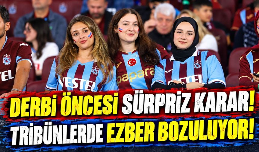 Trabzonspor Taraftarına Karadeniz Derbisi Öncesi Müjde! Beklenen Engel Kalktı