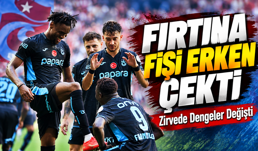 Trabzonspor Samsunspor'u 10 Kişiyle Devirdi!
