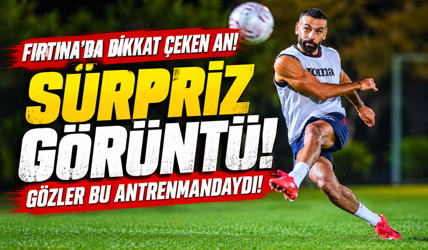 Trabzonspor Samsunspor Deplasmanına Hazırlanıyor: Antrenmandaki Detay Gözlerden Kaçmadı