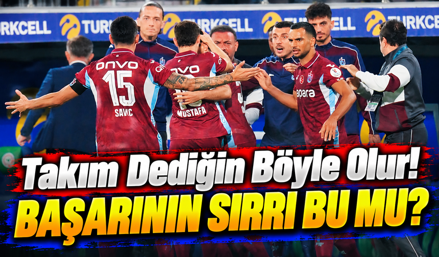 Trabzonspor'un Takım Fotoğrafında Olay Anlar! Herkes Onana'nın Yanında Olmak İstedi