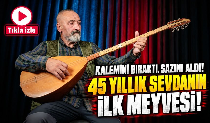Gazeteci Cemal Sancak'tan Müzik Dünyasına Sürpriz Giriş! 45 Yıllık Bağlama Tutkusu Şarkı Oldu