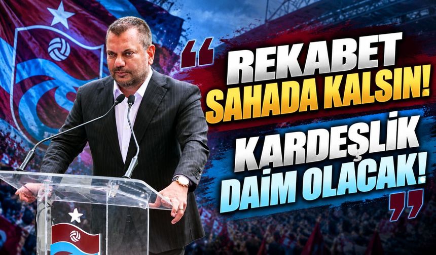 Ertuğrul Doğan'dan Çaykur Rizespor Başkanı Ali Zeki Saruhan'a Teşekkür