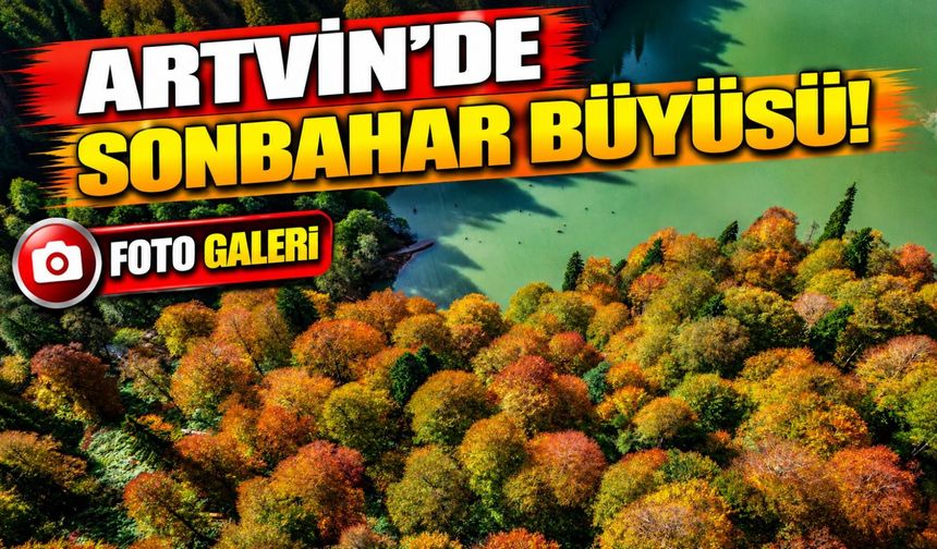 Artvin'de Sonbahar Büyüsü! Borçka Karagöl'ün Rengârenk Görüntüsü Hayran Bıraktı