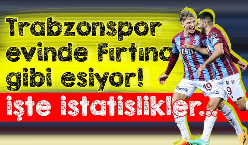 Trabzonspor Evinde Fırtına Gibi Esiyor! - Taka Gazete - Trabzon Haber ...