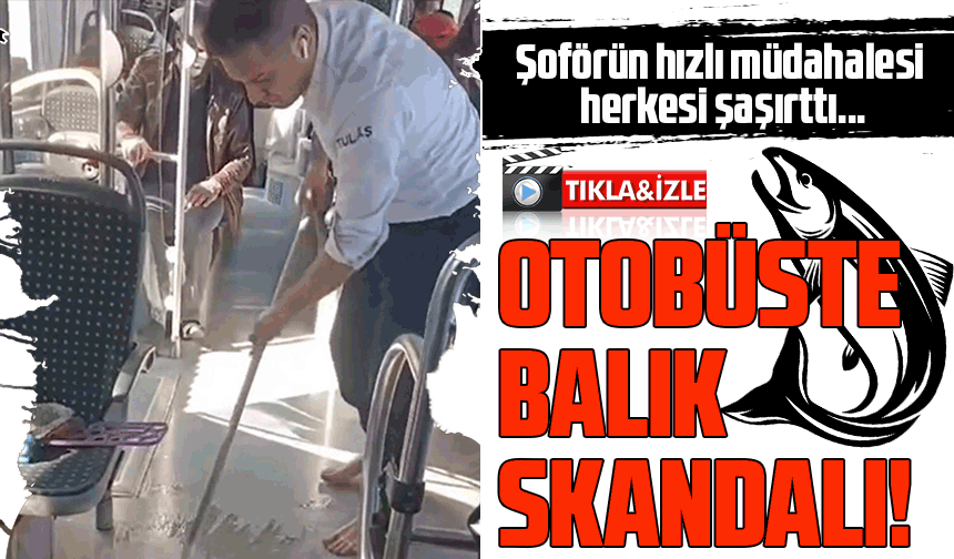 Trabzon Otobüsünde Balık Kokusu Skandalı: Şoför Hızla Temizlik Yaptı!