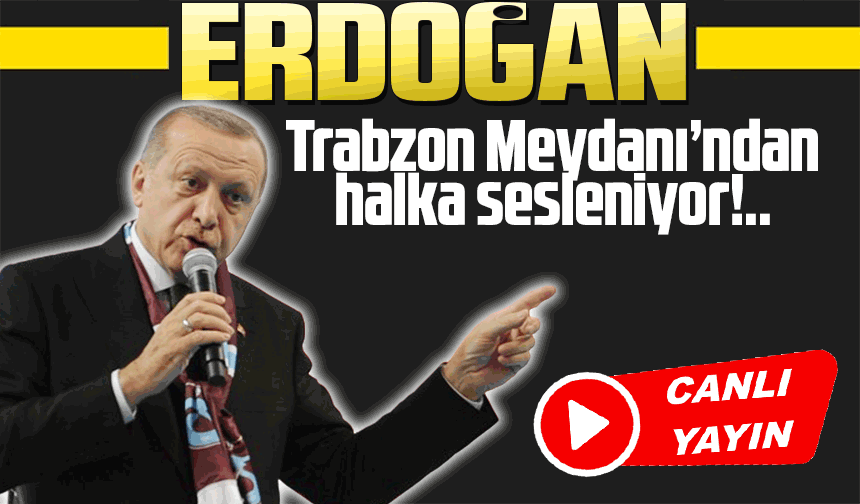 Recep Tayyip Erdoğan Meydan Parkı'ndan halka sesleniyor