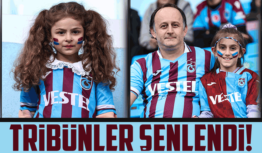 Trabzonspor Taraftarı Coştu! Tribünler Renkli Görüntülere Sahne Oldu