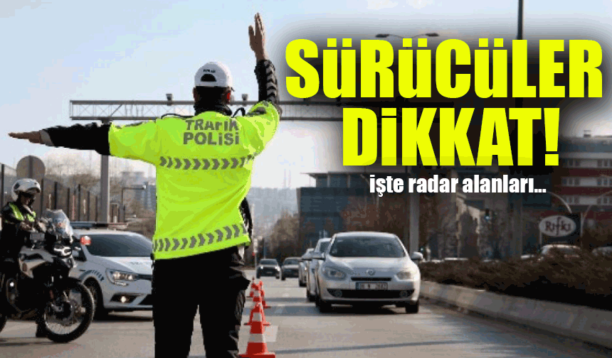 Trabzon'da Radar Uygulaması Alarmı! Sürücüler Dikkat!