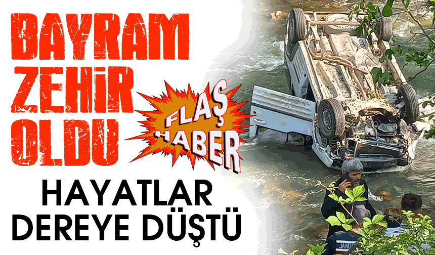 Trabzon’da Feci Kaza: Araç Dereye Uçtu, 2 Kişi Hayatını Kaybetti