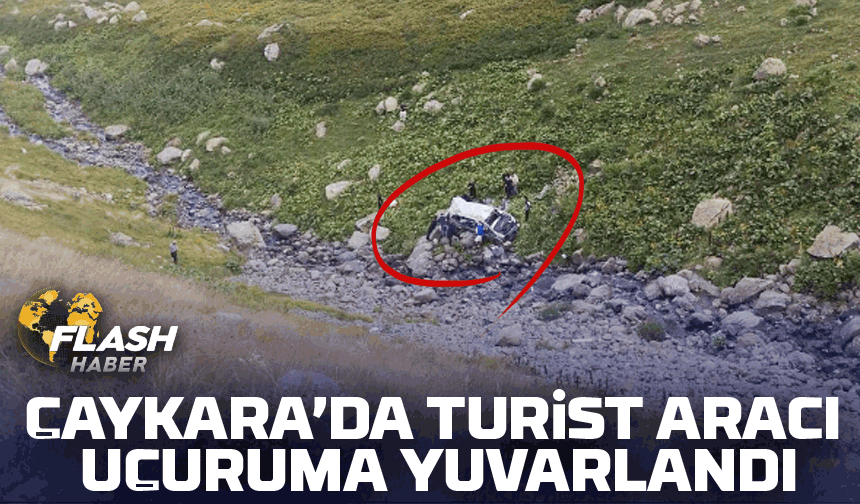 Çaykara Demirkapı’da Turist Minibüsü Uçuruma Yuvarlandı: 2 Ölü