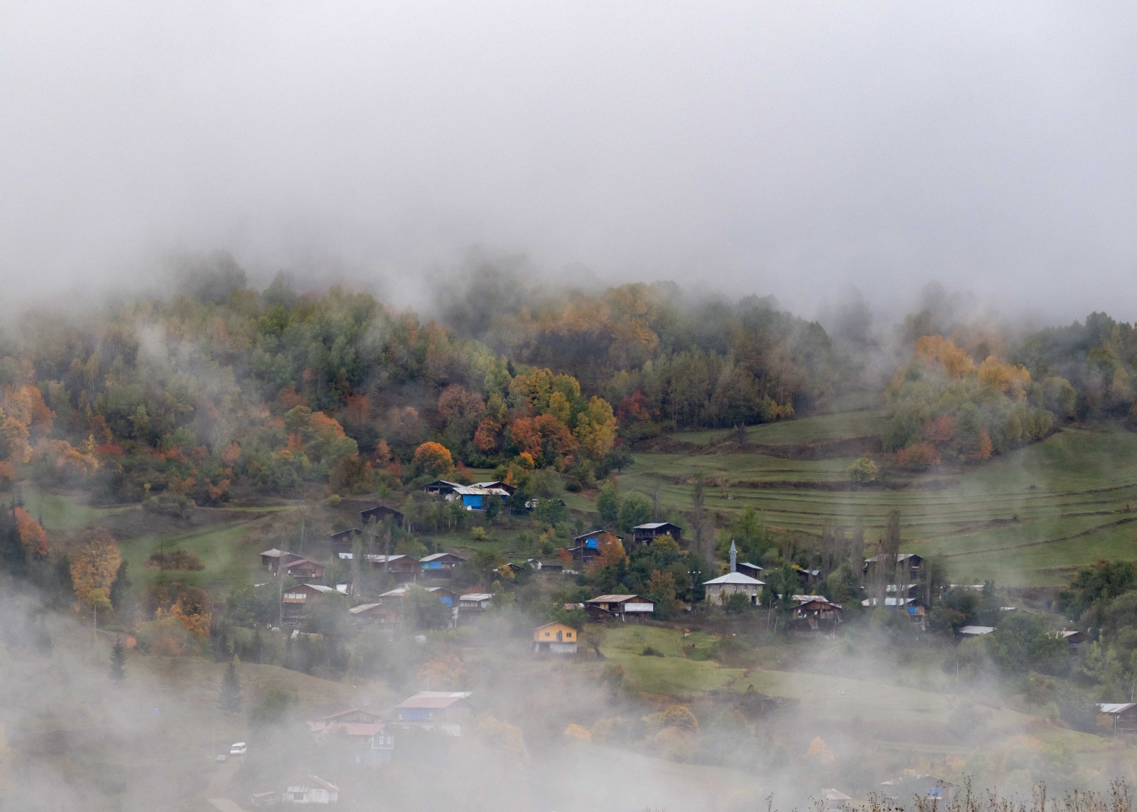 Sarıdan kızıla bir doğa şöleni
Şavşat, dört mevsim farklı güzellikler sunan bir coğrafya. Ancak sonbahar aylarında yaşanan renk değişimi, ilçeye bambaşka bir atmosfer kazandırıyor.