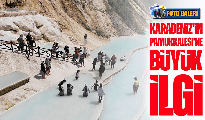 Karadeniz’in Pamukkalesi Göksu Travertenleri, 3 yılda 1 milyon ziyaretçiyi ağırladı