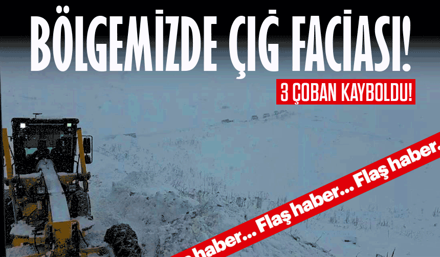 Bölgemizde çığ faciası: 3 çobanın çığ altında kaldığı bildirildi