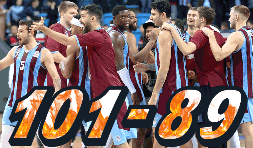 Trabzonspor Basketbol’dan Galatasaray’a Tarihi Darbe: 101-89
