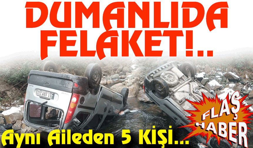 Gümüşhane’nin Dumanlı Köyü sınırları içerisinde bulunan Santa Harabeleri yolunda korkunç kaza