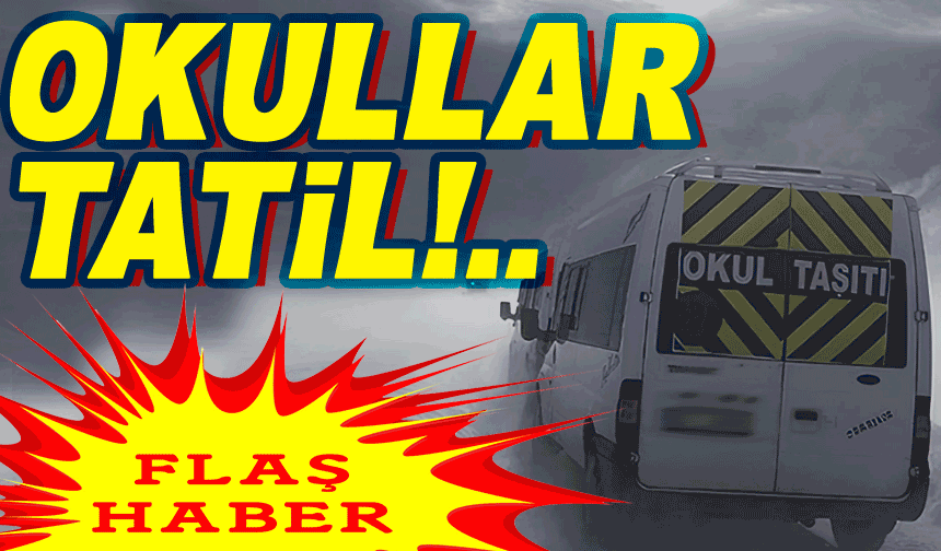 Trabzon’da Okullar  Tatil Edildi! Kar ve Buzlanma Hayatı Durdurdu