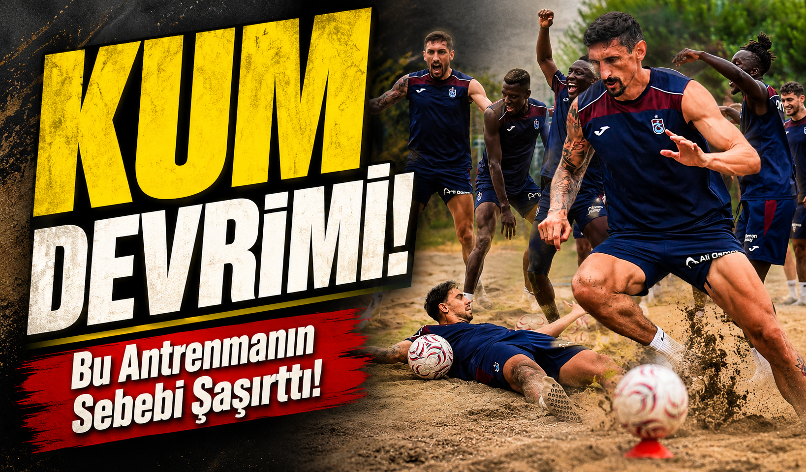 Fatih Tekke'nin Yeni Antrenman Sırrı Ortaya Çıktı! Trabzonspor'da Kum Mesaisi Dikkat Çekti
