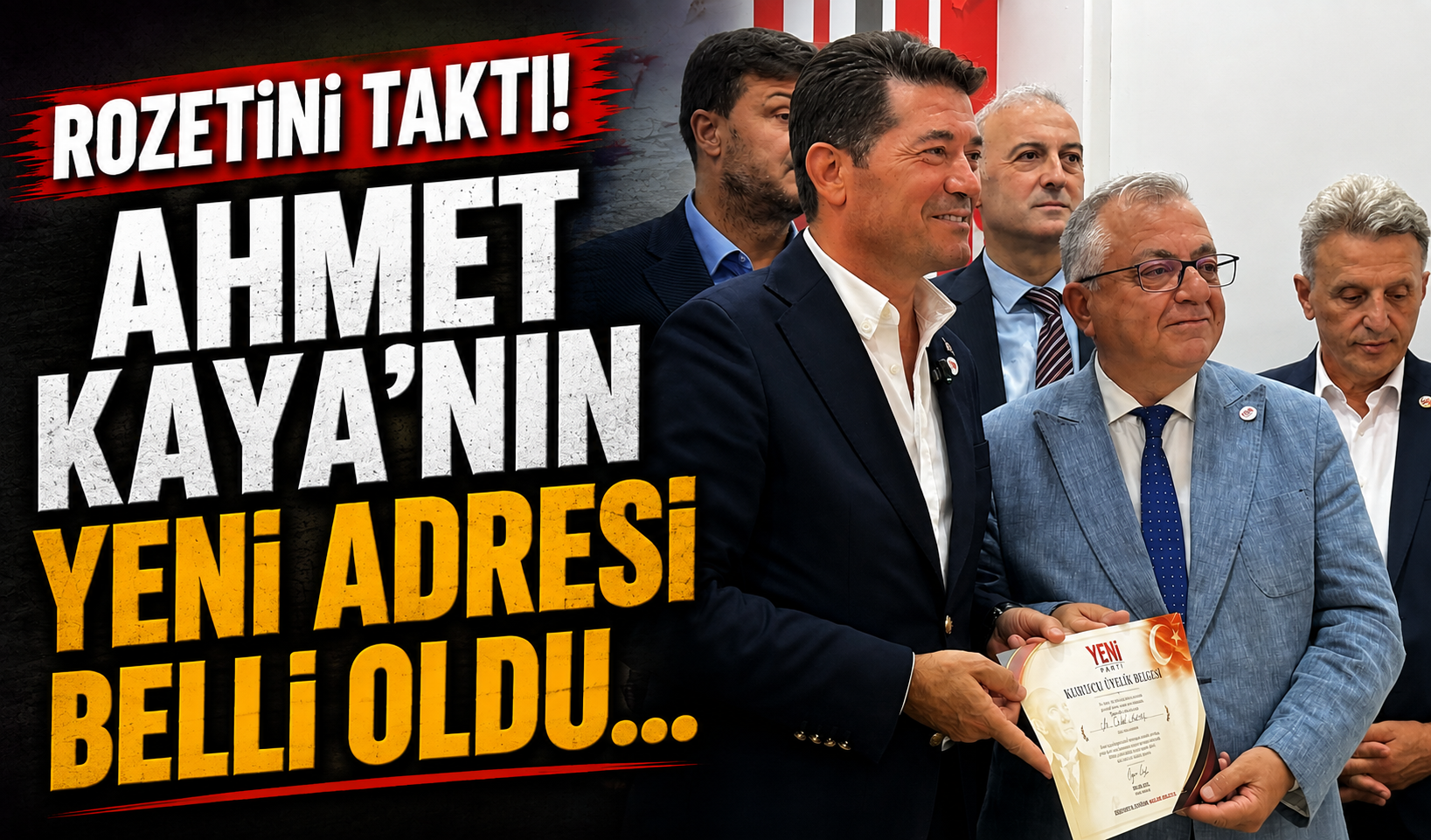 Ahmet Kaya’nın yeni adresi belli oldu: Rozetini taktı