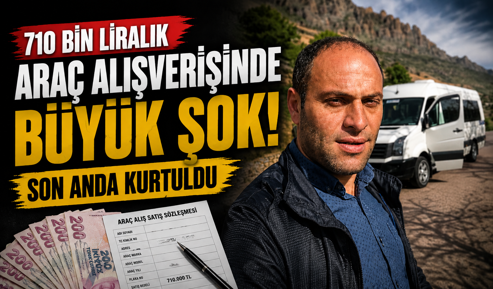 710 bin liralık araç alışverişinde büyük şok: Son anda kurtuldu