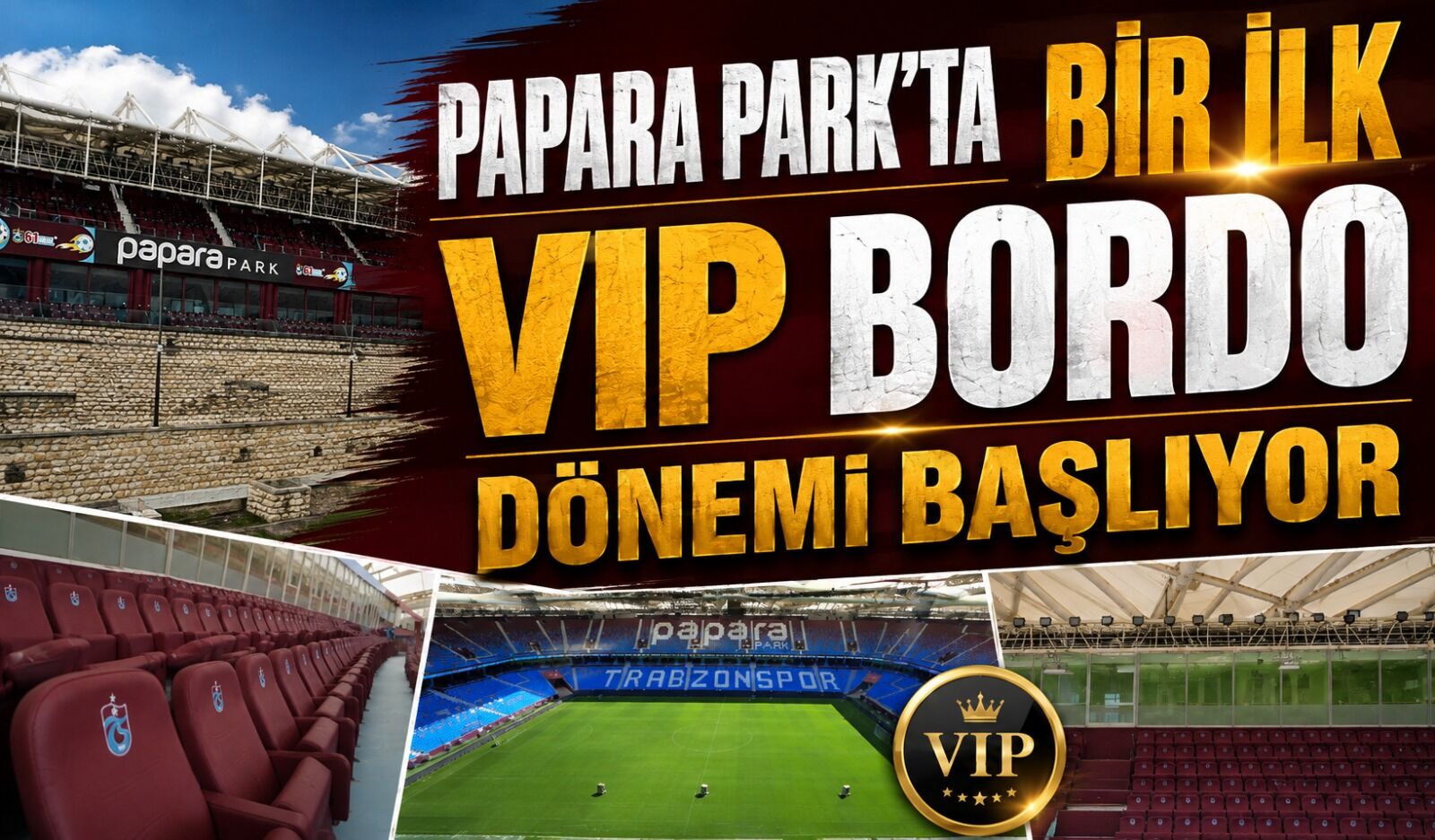 Trabzonspor’dan Papara Park’ta Sürpriz Hamle: VIP Bordo Ferencvaros Maçında Açılıyor