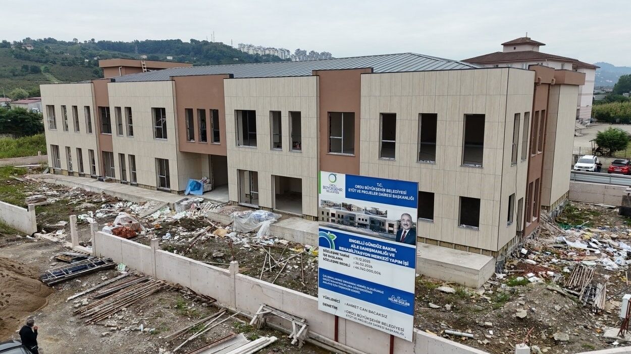 Ordu'da engelli bireylerin hayatını kolaylaştıracak merkezde sona yaklaşıldı