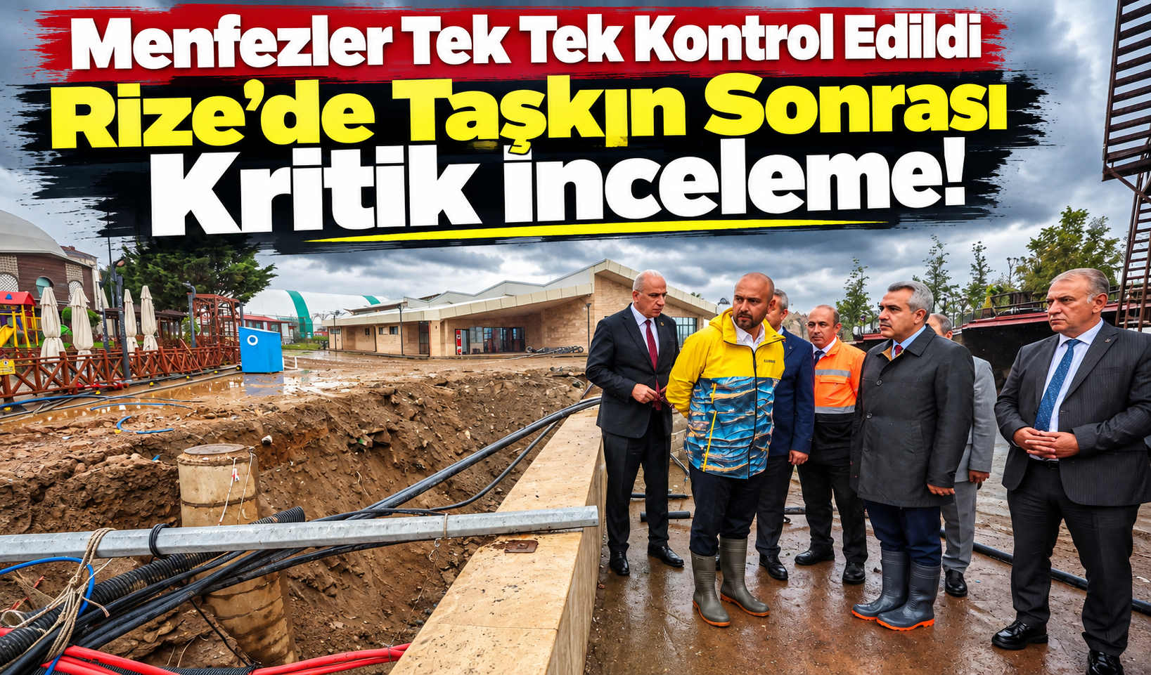 Rize’de Taşkın Sonrası Kritik İnceleme: Menfezler Tek Tek Kontrol Edildi