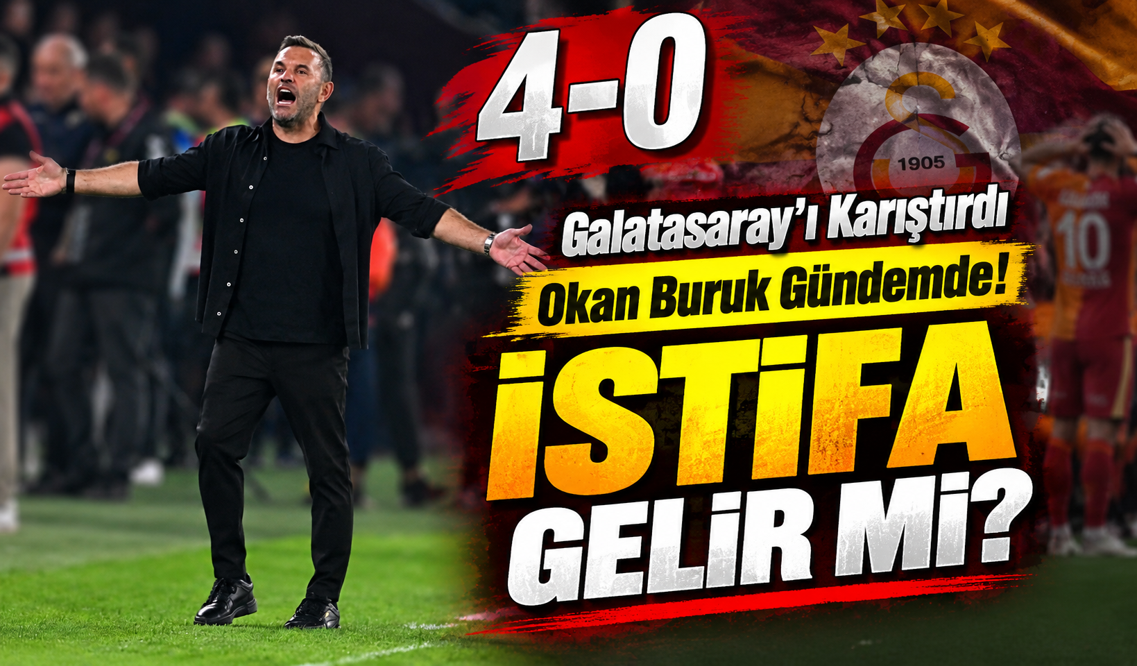 Trabzonspor Galatasaray’ı 4-0 Yendi, Okan Buruk Tartışması Bir Anda Başladı