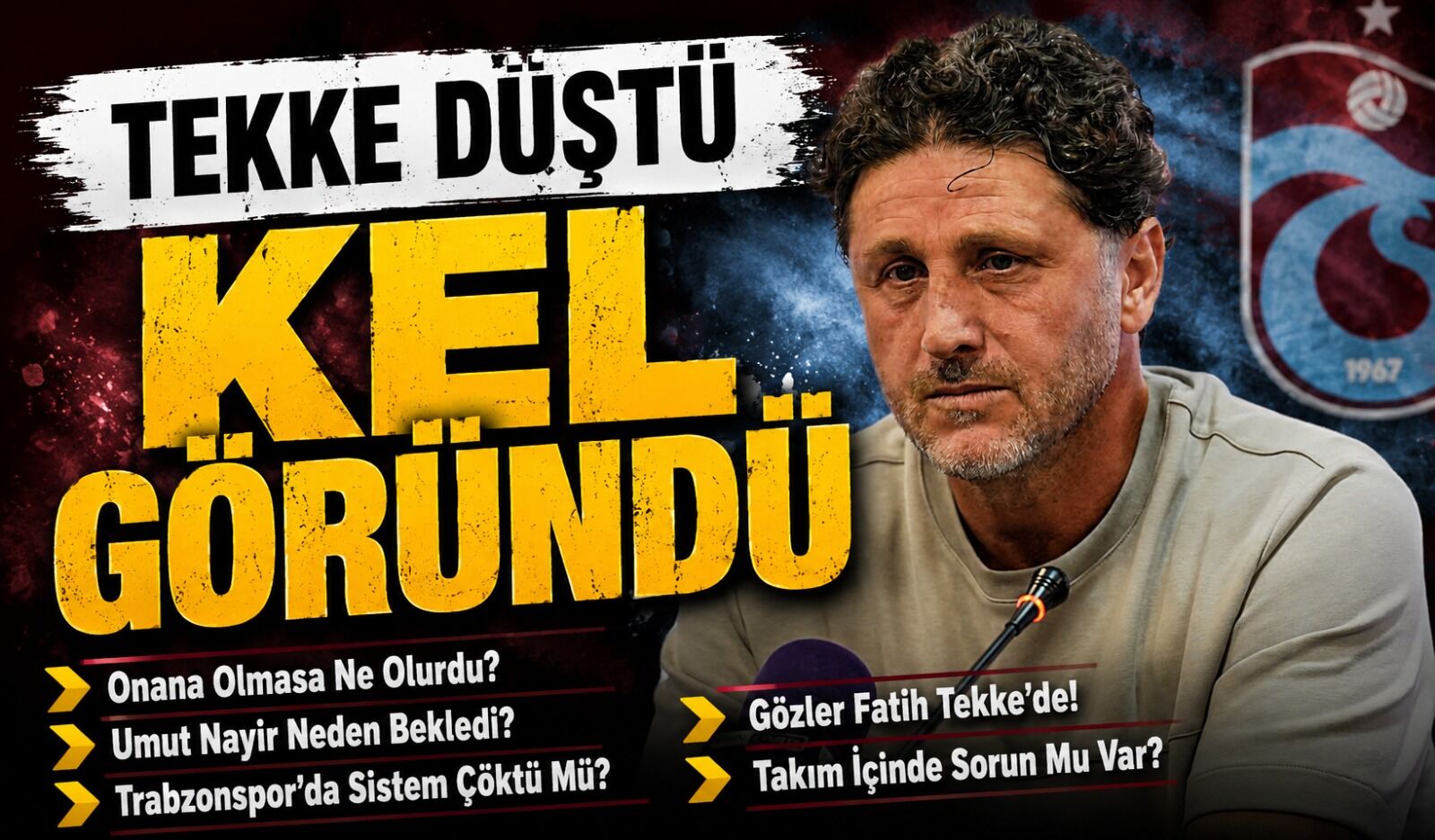 Trabzonspor’da Fatih Tekke İçin Alarm Zilleri: Taraftardan İstifa Sesleri