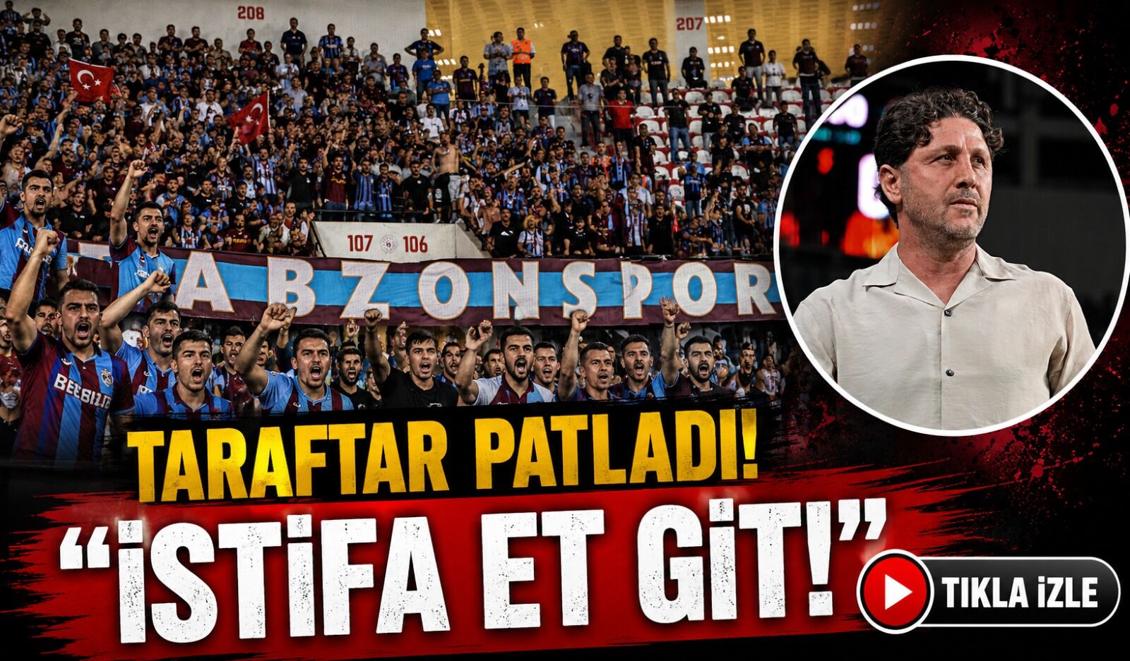 Trabzonspor’da Fatih Tekke’ye Sert İstifa Çağrısı: Taraftar Sabır Taşını Çatlattı