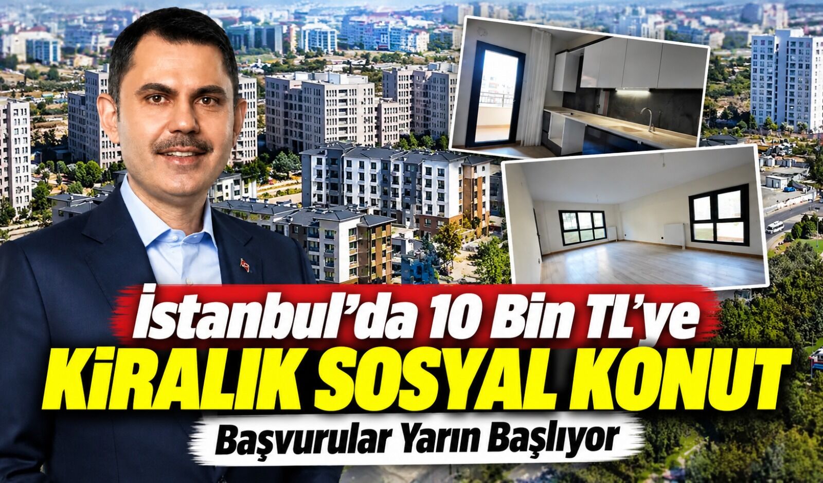 İstanbul’da kiralık sosyal konut başvuruları başlıyor