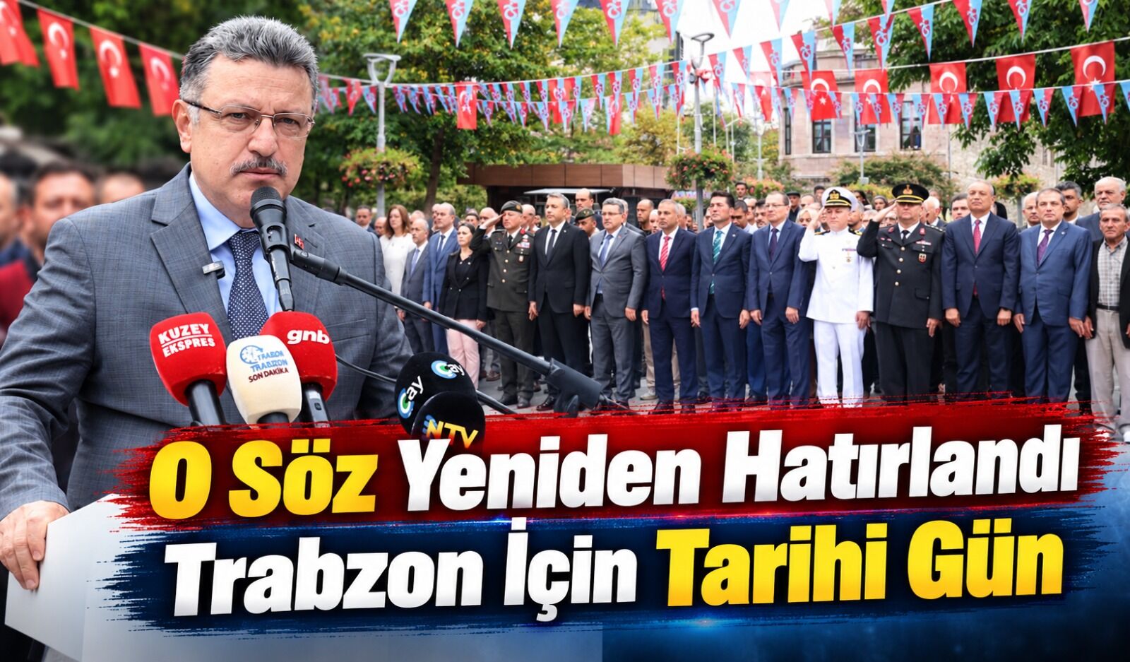 Atatürk’ün Trabzon’a gelişinin 102’nci yılında tarihi söz yeniden hatırlandı