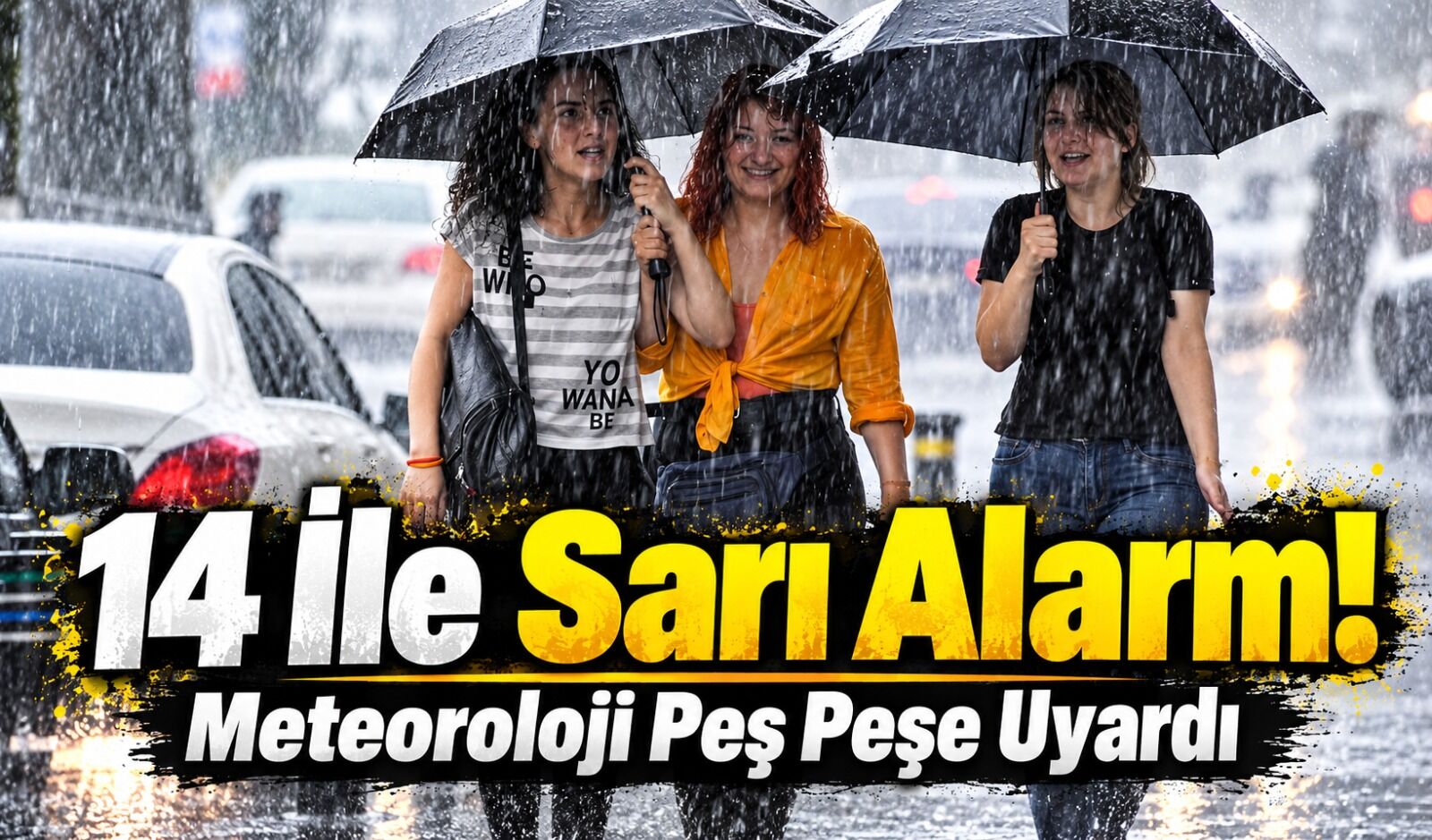 Meteoroloji’den 14 İl İçin Sarı Kodlu Uyarı: Kuvvetli Sağanak Ve Fırtına Geliyor
