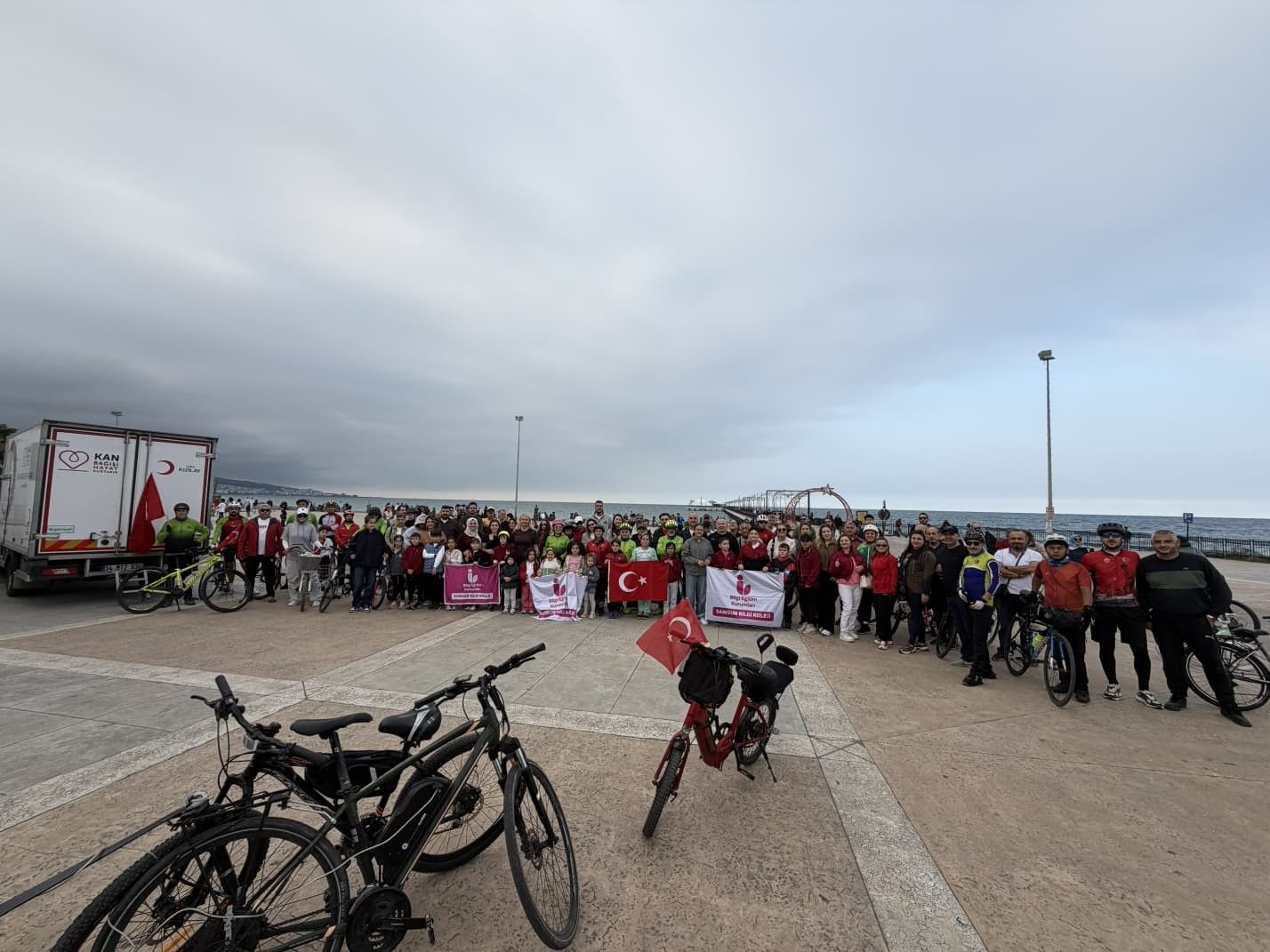 Samsun'da Cumhuriyet Bayramı kutlamaları kapsamında pedal çevrildi
