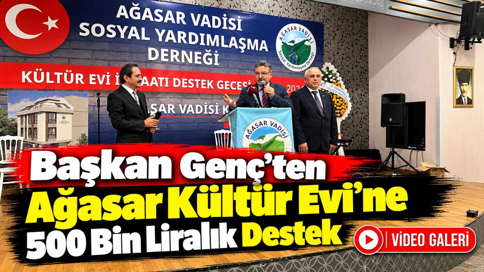 Başkan Genç’ten Ağasar Kültür Evi’ne 500 Bin Liralık Destek