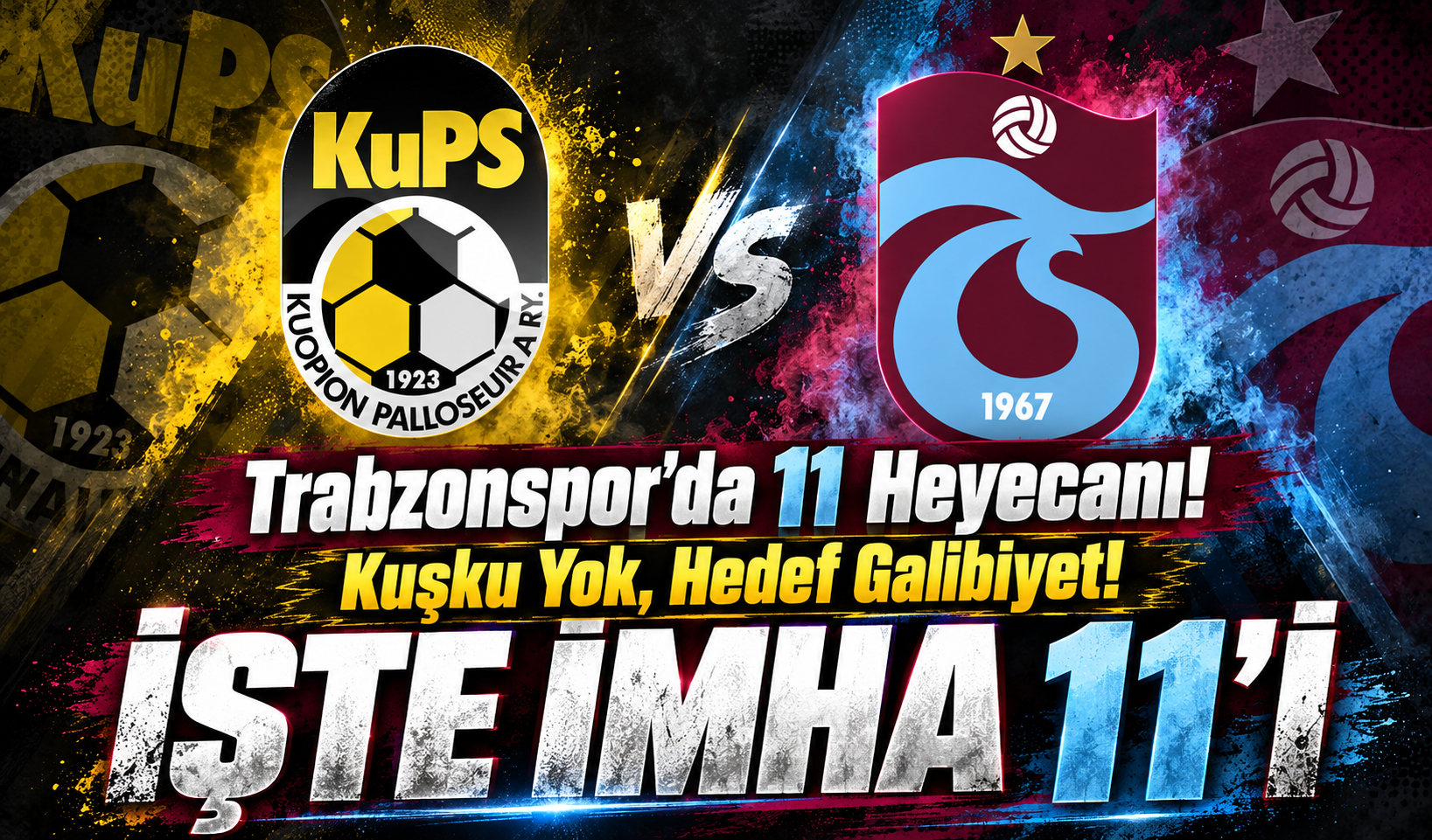 Trabzonspor'un KuPS Maçında ilk 11'i Ortaya Çıktı! Thomas Reis Kimlere Şans Verecek?