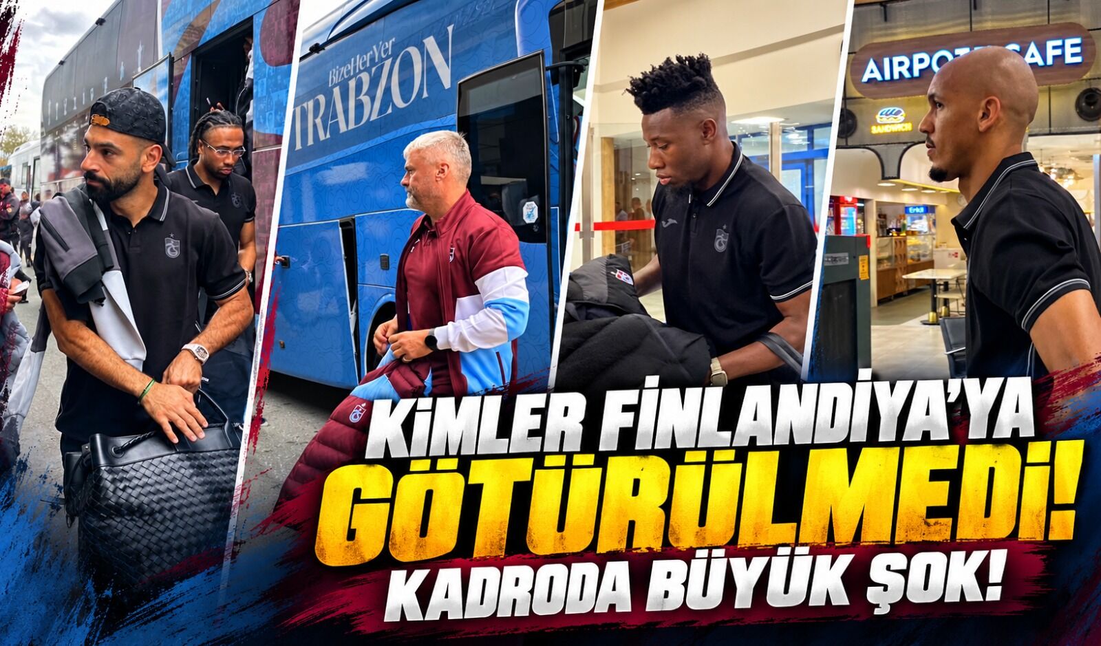 Trabzonspor'da KuPS Maçı Öncesi Büyük Şok! 10 Futbolcu Finlandiya'ya Götürülmedi