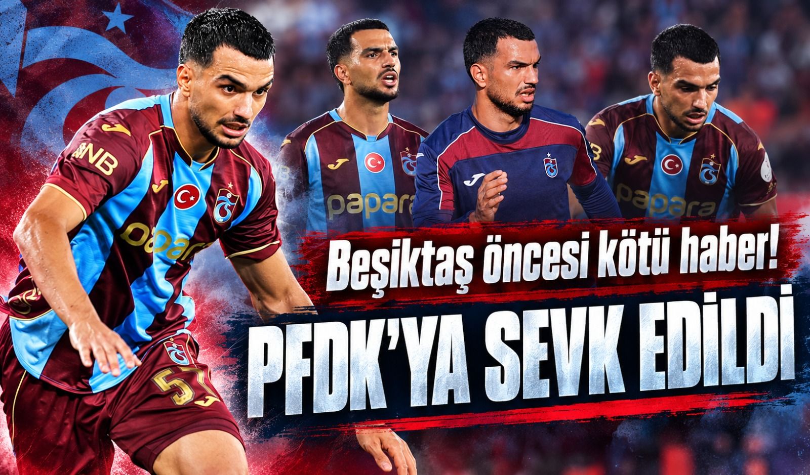Trabzonspor'a Beşiktaş Derbisi Öncesi Kötü Haber! Melih Kabasakal PFDK'ya Sevk Edildi
